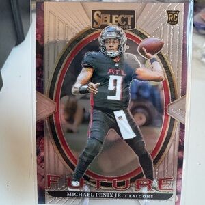 🔥 2024 Michael Penix Panini Select Futures Rookie card. Atlanta Falcons